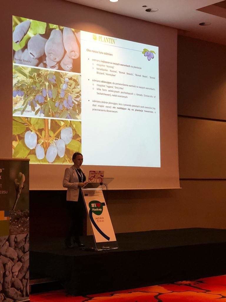 Justyna Kusibab-Mruk podczas swojej prezentacji